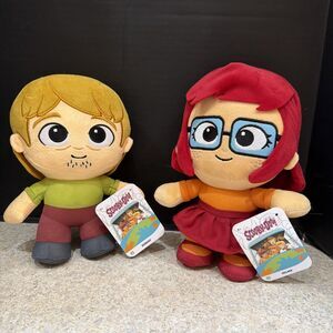 Scooby Doo 8" Plush Velma and Shaggy Jazware New With Tags